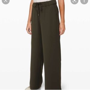 On the fly wide leg pants.
